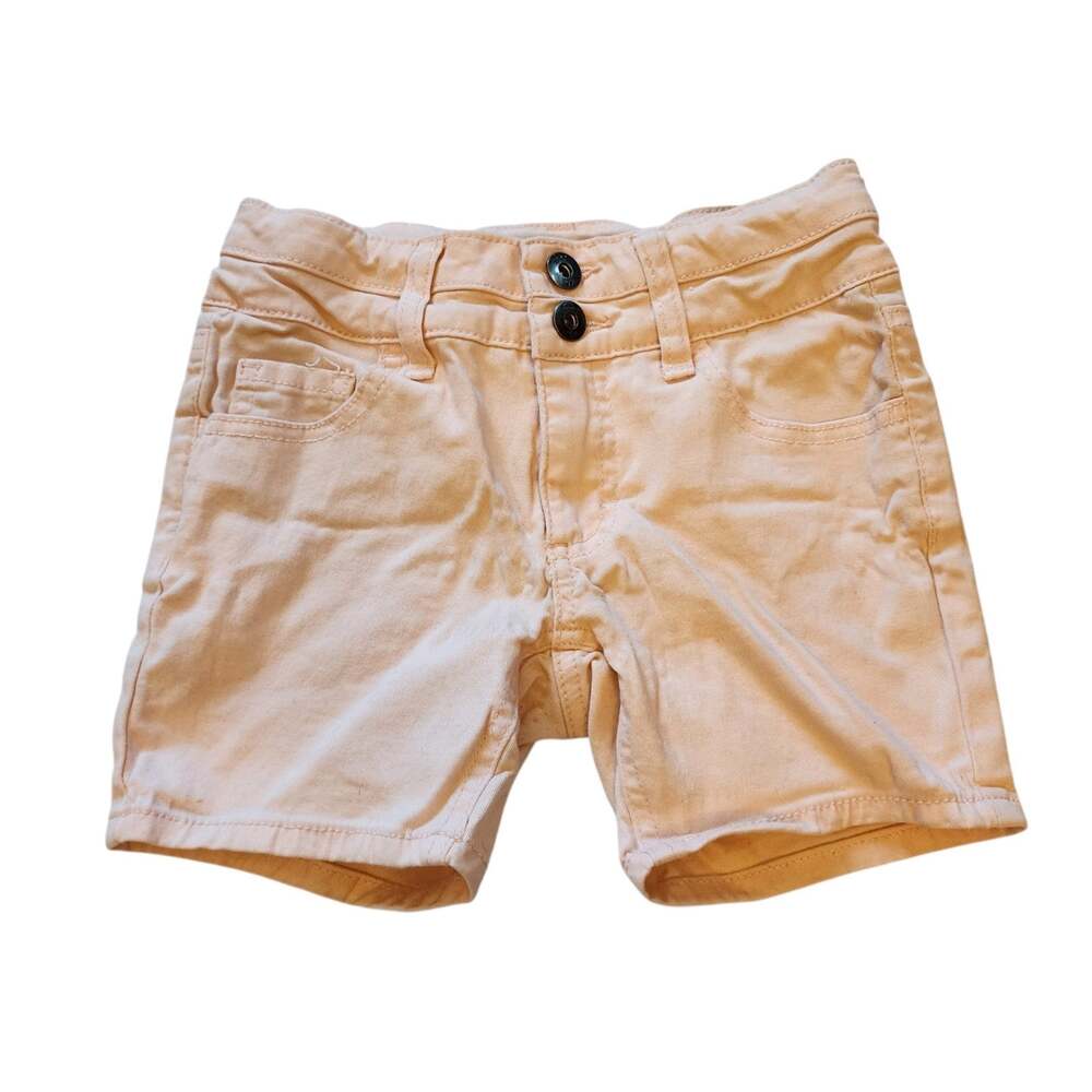 Free Style Girls Midi Jean Shorts Size 7 Light Pink High Rise Stretch